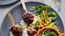 Thai Beef Skewers with Basil Salad Thai Beef Skewers with Basil Salad