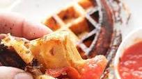 Crisp, Flaky, Pepperoni Pizza Puff Pastry Waffles Recipe Crisp, Flaky, Pepperoni Pizza Puff Pastry Waffles Recipe
