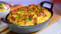Sunny Anderson's Twice Baked Potato Au Gratin Recipe Sunny Anderson's Twice Baked Potato Au Gratin Recipe