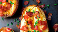 Cheddar and Bacon Twice-Baked Potatoes Cheddar and Bacon Twice-Baked Potatoes