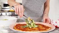 Galentine's Day: Caesar Salad Pepperoni Pizza Galentine's Day: Caesar Salad Pepperoni Pizza