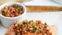 Salsa Roasted Salmon Salsa Roasted Salmon