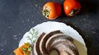 Spiced Persimmon Bundt Cake with Yogurt Cream Spiced Persimmon Bundt Cake with Yogurt Cream