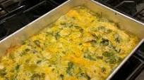 Cheesy Green Chile Chicken Enchilada Casserole Cheesy Green Chile Chicken Enchilada Casserole