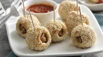 Meatball Breadstick Bites with Marinara Meatball Breadstick Bites with Marinara