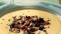 Cream of cauliflower soup with sautéed wild mushrooms Cream of cauliflower soup with sautéed wild mushrooms