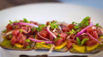 Tostadas de ceviche de atún con aderezo de jalapeño. Receta que sacará tu Master Chef marino Tostadas de ceviche de atún con aderezo de jalapeño. Receta que sacará tu Master Chef marino