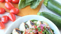 Bruschetta Chicken Zoodle Bowls Bruschetta Chicken Zoodle Bowls