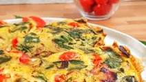 Spinach Tomato Frittata - Keto, Whole30 & Healthy Recipe Spinach Tomato Frittata - Keto, Whole30 & Healthy Recipe