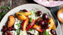 Marinated Stone Fruit Caprese Salad Marinated Stone Fruit Caprese Salad