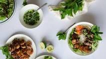 Vietnamese Vermicelli Bowls with Grilled Pork and Shrimp (Bun Thit Nuong) Vietnamese Vermicelli Bowls with Grilled Pork and Shrimp (Bun Thit Nuong)