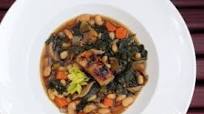 Minestrone With Glazed Heritage Pork Belly Minestrone With Glazed Heritage Pork Belly
