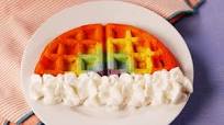 Rainbow Waffles Rainbow Waffles