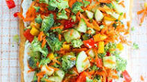 Easy Cold Veggie Pizza Appetizer Easy Cold Veggie Pizza Appetizer