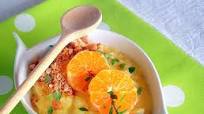 Arborio Rice Pudding with Mandarin Coins, Amaretto Cookie Crumbs and Thyme - pressure cooker recipe Arborio Rice Pudding with Mandarin Coins, Amaretto Cookie Crumbs and Thyme - pressure cooker recipe