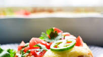 Creamy White Chicken Stacked Enchiladas Creamy White Chicken Stacked Enchiladas
