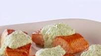 Pan-Fried Salmon with Green Goddess Tzatziki Pan-Fried Salmon with Green Goddess Tzatziki