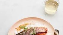 Seared Crispy-Skin Salmon with Miso-Honey Sauce Recipe Seared Crispy-Skin Salmon with Miso-Honey Sauce Recipe