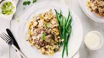 Skillet Burgers with Creamy Mushrooms Skillet Burgers with Creamy Mushrooms