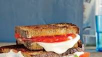 Grilled Margherita Sandwiches Grilled Margherita Sandwiches