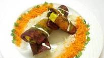 Palak Beet Cartot Paneer Roll With Mayo And Salad Palak Beet Cartot Paneer Roll With Mayo And Salad