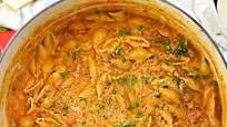 Creamy One-Pot Shells and Beef Creamy One-Pot Shells and Beef