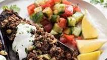 Moroccan Baked Eggplant with Beef Moroccan Baked Eggplant with Beef
