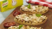 Bruschettas de pollo Bruschettas de pollo