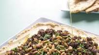 Hummus with Ground Lamb and Toasted Pine Nuts Hummus with Ground Lamb and Toasted Pine Nuts