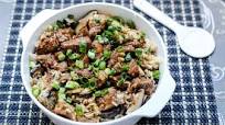 Minced Pork and Shiitake Congee Minced Pork and Shiitake Congee