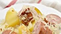 Polish Sausage, Sauerkraut And Potatoes (Crockpot) Polish Sausage, Sauerkraut And Potatoes (Crockpot)