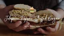 Jalapeño Popper Stuffed Burger Jalapeño Popper Stuffed Burger