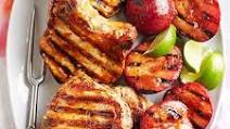 Pork Chops with Curried Plum Glaze and Grilled Plums Pork Chops with Curried Plum Glaze and Grilled Plums