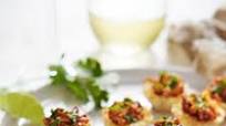 Chipotle Chicken Mini Tostadas Chipotle Chicken Mini Tostadas