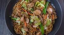 Pancit Canton with Squid Balls Pancit Canton with Squid Balls