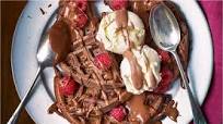 Chocolate sharing waffles Chocolate sharing waffles