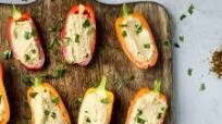 Hummus Stuffed Peppers Hummus Stuffed Peppers
