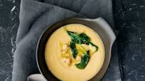 Hummus soup with spinach Hummus soup with spinach