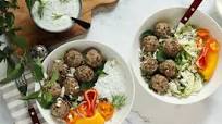 Greek Meatballs with Tzatziki Sauce Greek Meatballs with Tzatziki Sauce