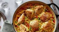 Cuban Baked Chicken with Sweet Peppers and Yellow Rice Cuban Baked Chicken with Sweet Peppers and Yellow Rice