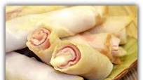 Ham and Cheese Spring Rolls Ham and Cheese Spring Rolls
