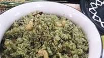 Palak paneer fried rice Palak paneer fried rice