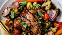 Sheet Pan Balsamic Chicken and Veggies Sheet Pan Balsamic Chicken and Veggies