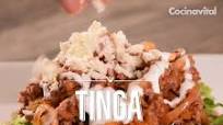 Tinga de carne molida de res con chipotle Tinga de carne molida de res con chipotle
