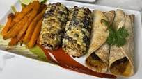 Beef Taquitos, Sweet Potato Fries, and Chili Lime Corn on the Cob Beef Taquitos, Sweet Potato Fries, and Chili Lime Corn on the Cob