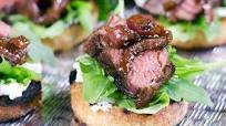 Steak and Arugula Bruschetta Steak and Arugula Bruschetta