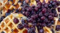 6 Ingredient Maple Vegan Blueberry Waffles 6 Ingredient Maple Vegan Blueberry Waffles