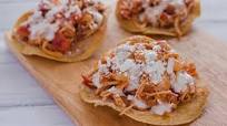 Tostadas de pollo picantes Tostadas de pollo picantes