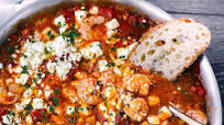 Greek Shrimp with Tomatoes and Feta (Garides Saganaki) Greek Shrimp with Tomatoes and Feta (Garides Saganaki)