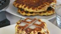 Easy Cinnamon Roll Waffles with Creamy Maple Glaze Easy Cinnamon Roll Waffles with Creamy Maple Glaze